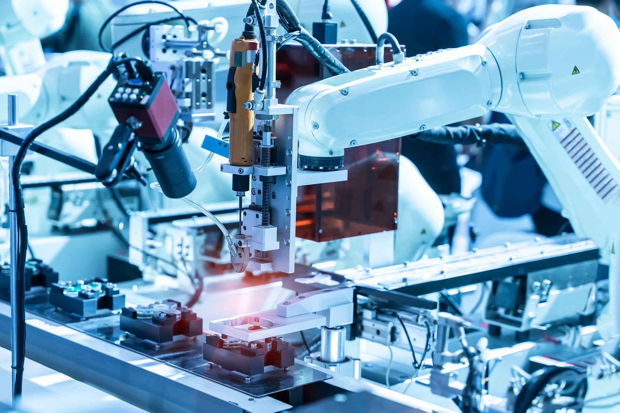 Medical Device - Green capsule medicine pill production line, Industrial pharmaceutical concept.