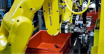 Robotic arms in assembly process Robotic arms in assembly process